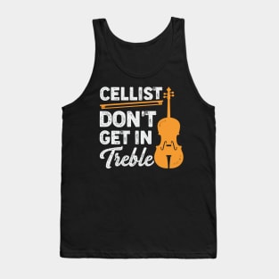 Funny Cello Player Violoncello Cellist Gift Tank Top